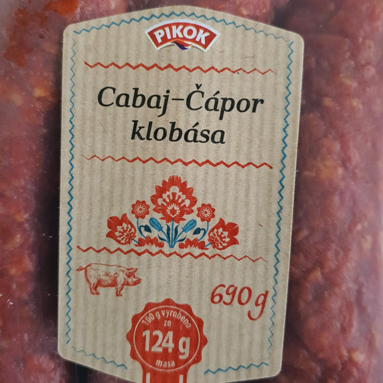 Fotografie - Cabaj-čápor klobása Pikok