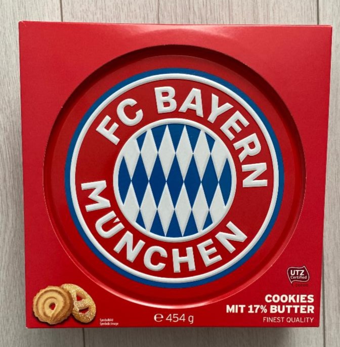 Fotografie - Cookies with butter FC Bayern