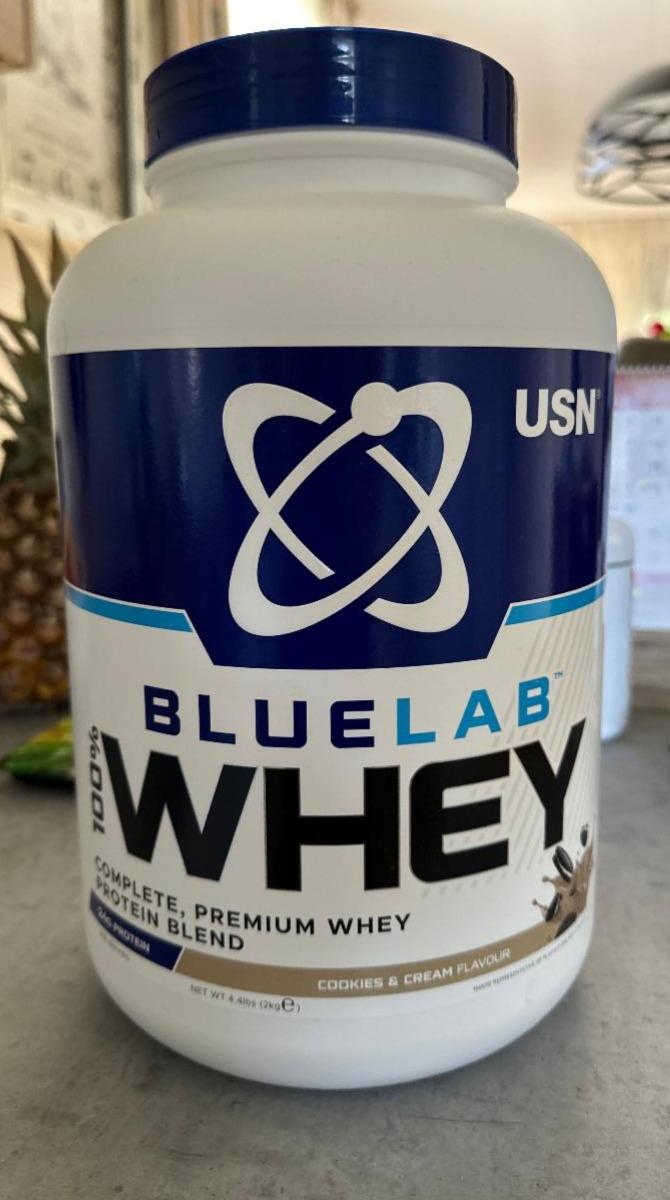 Fotografie - Bluelab 100% Whey Cookies & Cream flavour USN