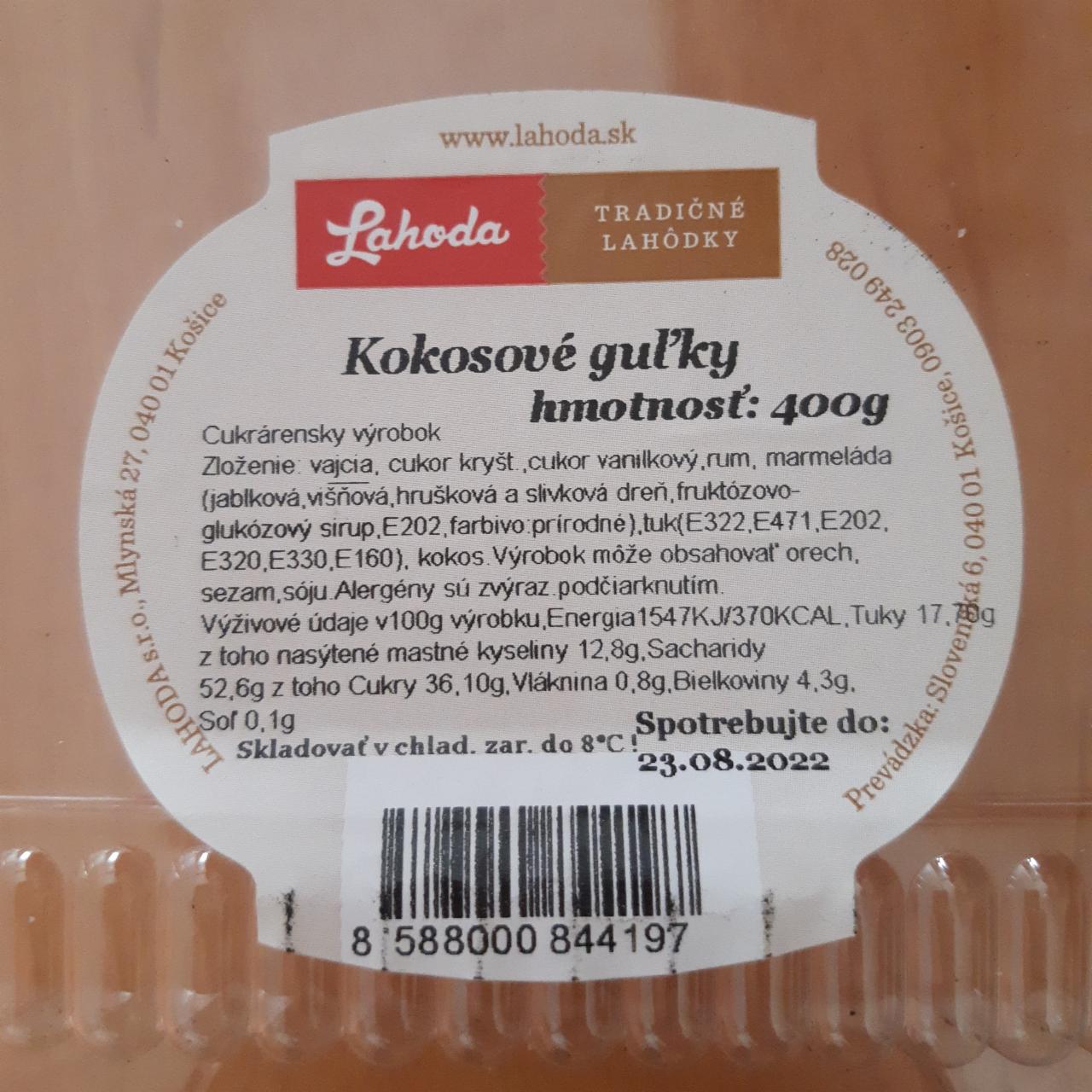 Fotografie - Kokosové guľky Lahoda