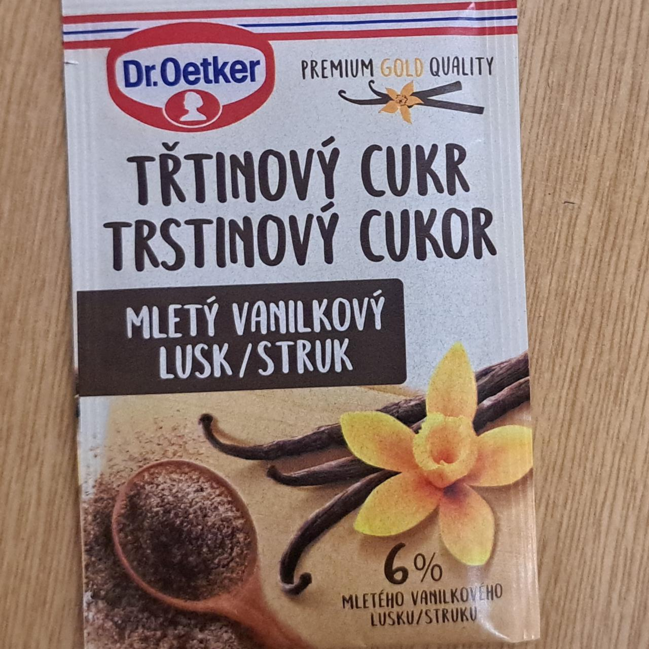 Fotografie - Trstinovy cukor Mletý vanilkový lusk/struk Dr.Oetker
