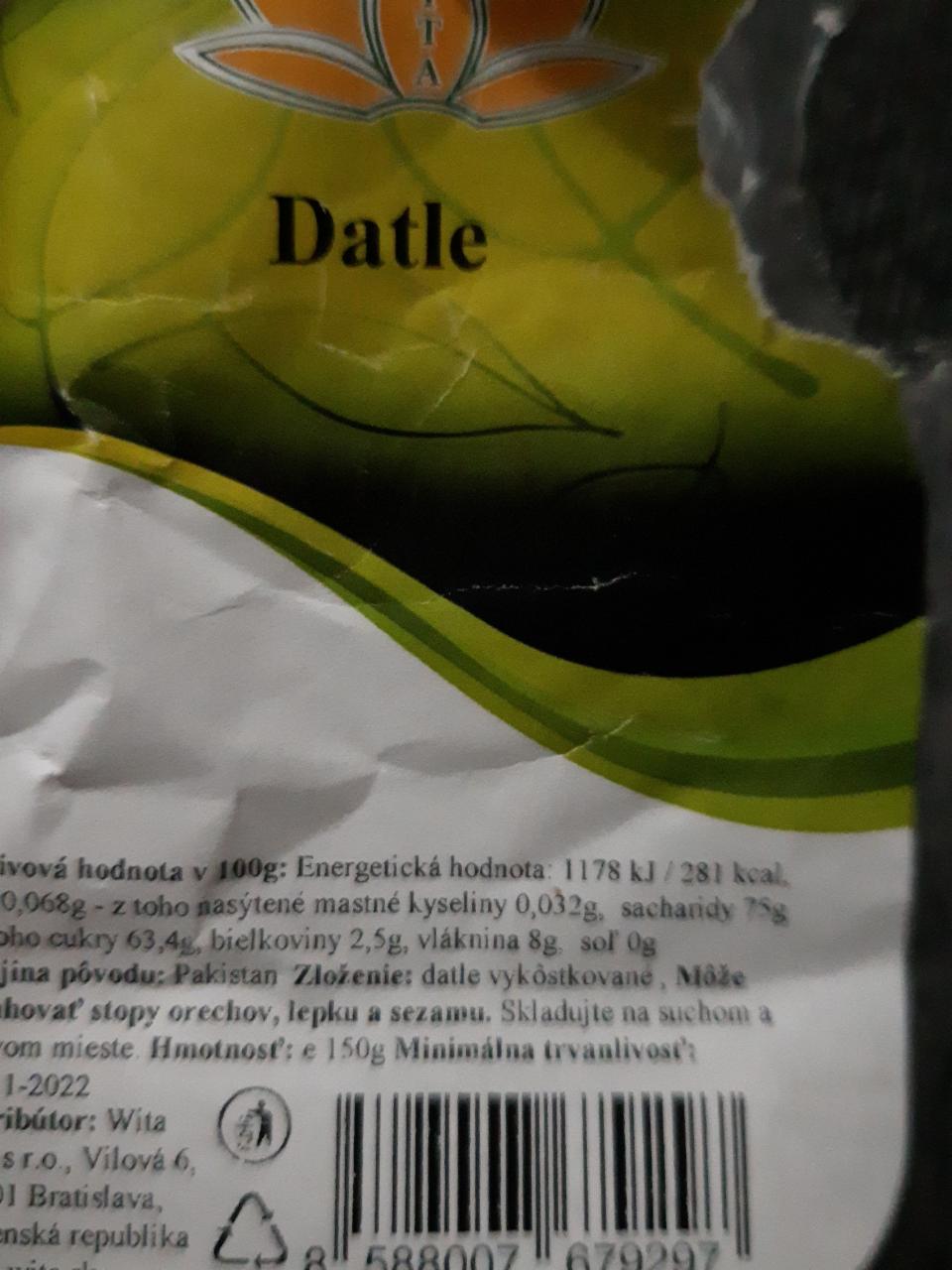 Fotografie - Datle susene Wita