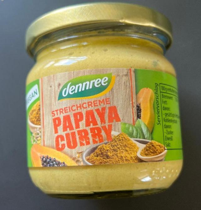 Fotografie - Streichcreme Papaya Curry Dennree