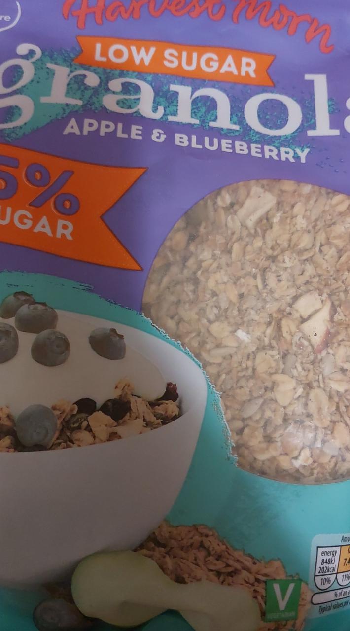 Fotografie - low sugar granola apple & blueberry harvest morn