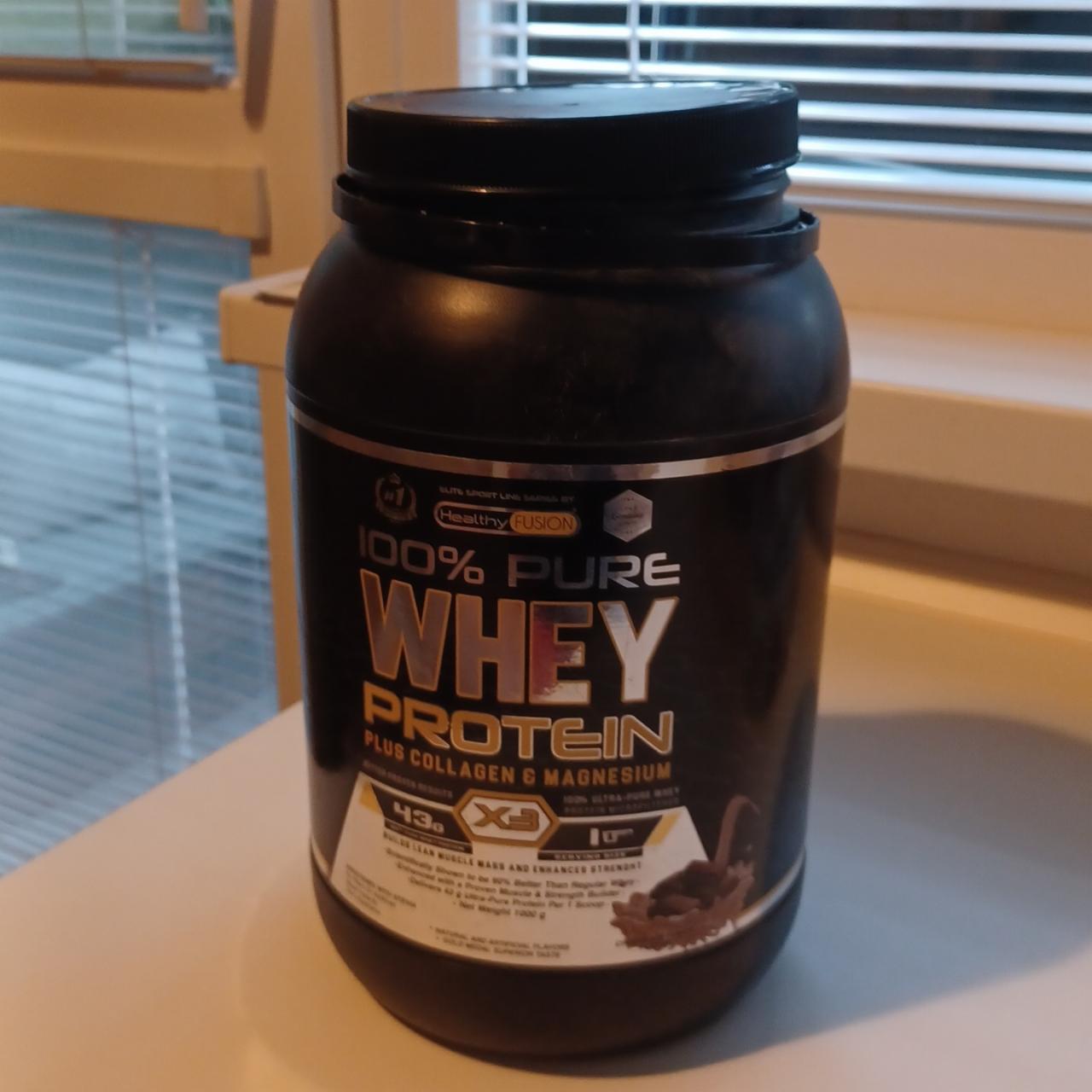 Fotografie - 100% pure Whey protein + collagen & magnesium