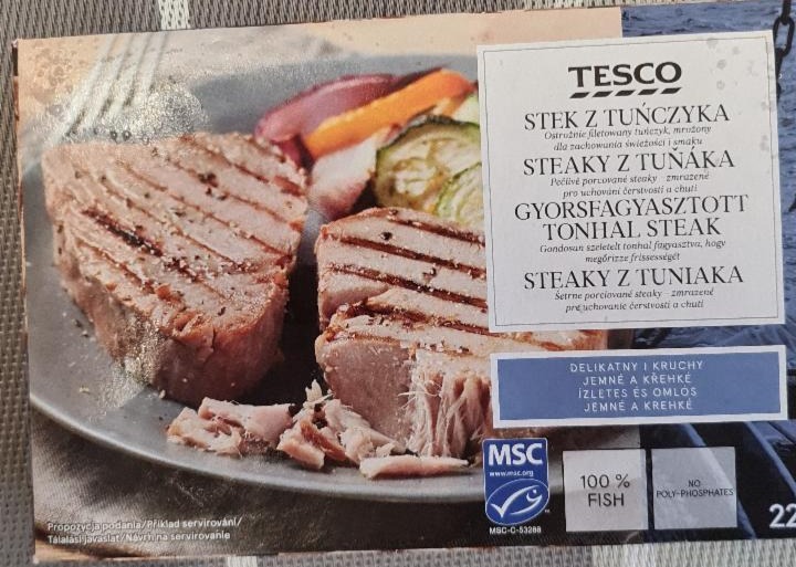 Fotografie - steaky z tuniaka Tesco