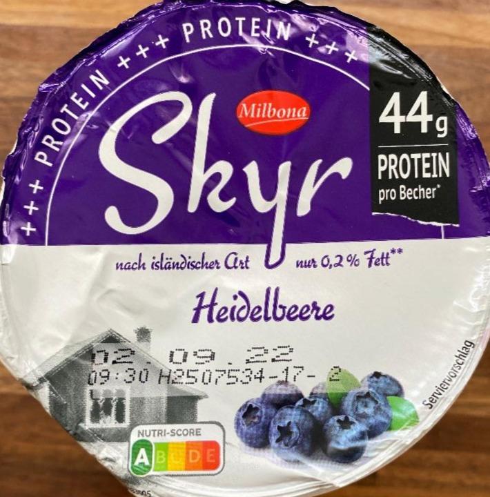 Fotografie - skyr Milbona 0,2% fett cucoriedka