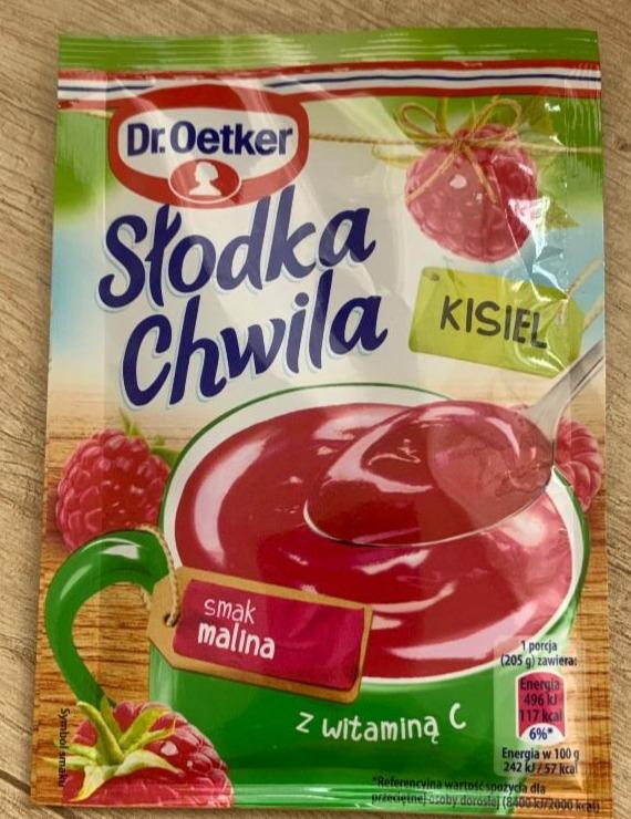 Fotografie - Słodka Chwila Kisiel smak malina Dr. Oetker