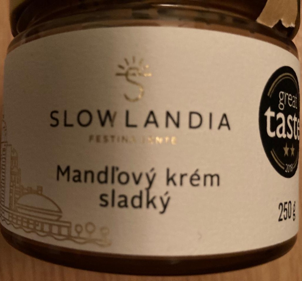 Fotografie - Mandľový krém sladký Slowlandia