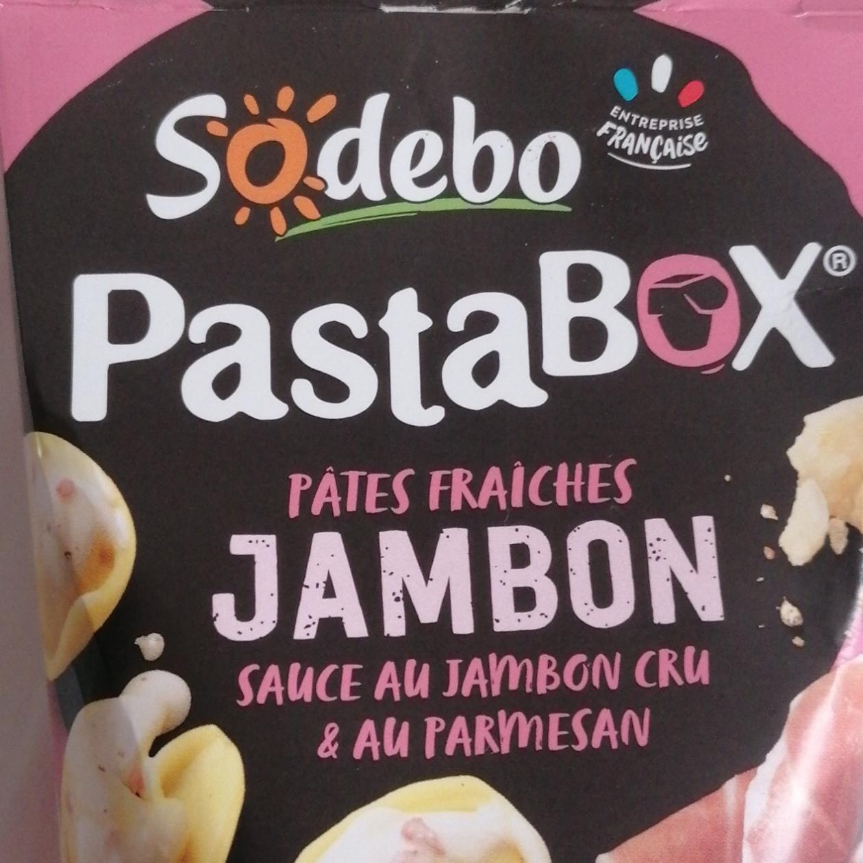 Fotografie - Pasta Box Pates Fraiches Jambon Sodebo