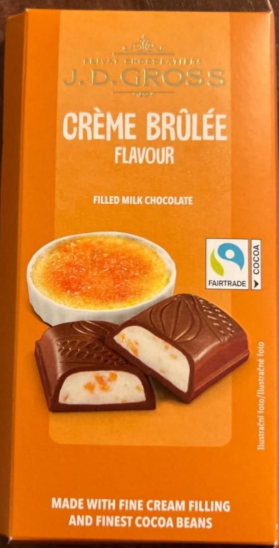 Fotografie - Crème Brûlée flavour Filled milk chocolate J. D. Gross