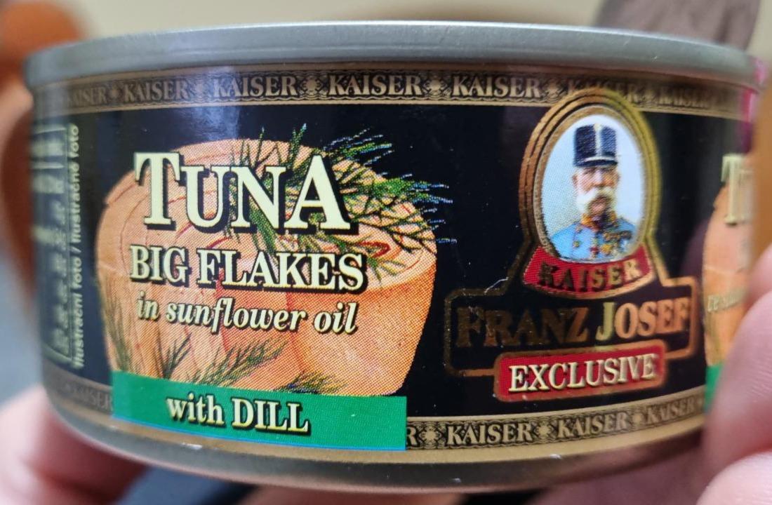 Fotografie - Tuna Big Flakes in Oil with Dill Kaiser Franz Josef