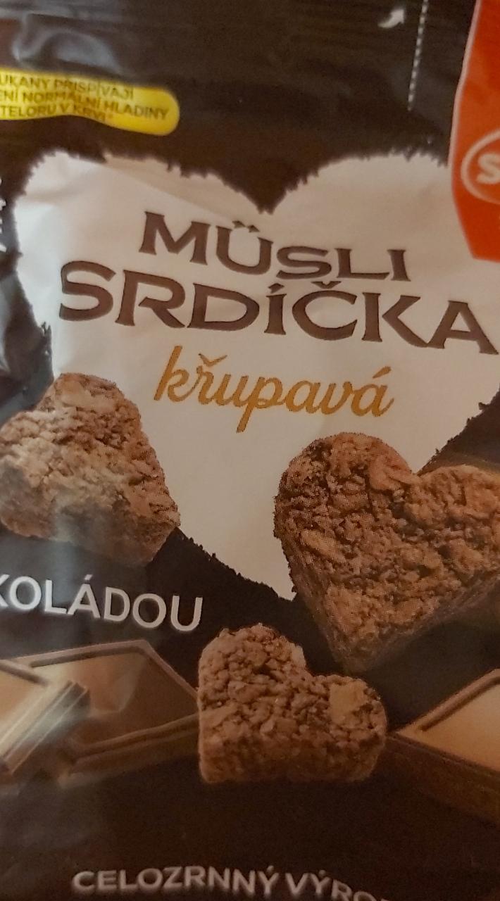 Fotografie - Müsli srdíčka křupavá s čokoládou