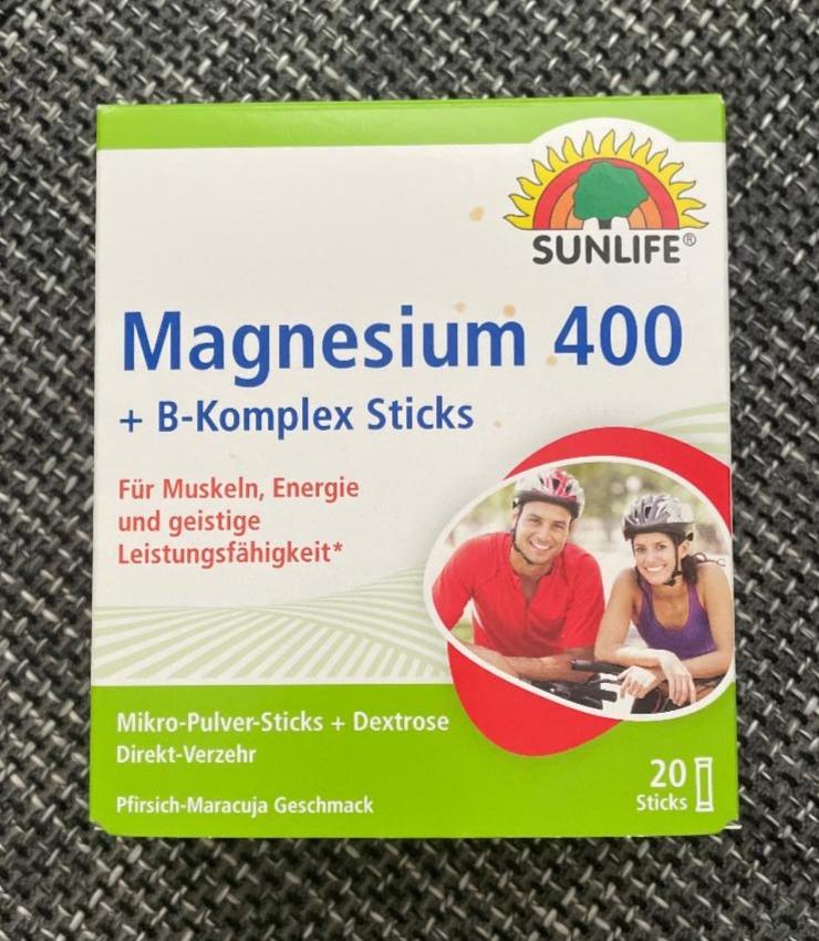 Fotografie - Magnesium 400+ B-Komplex Sticks