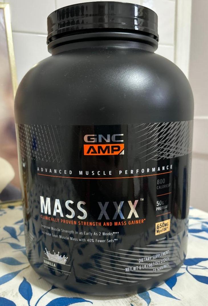 Fotografie - Mass XXX Vanilla GNC AMP