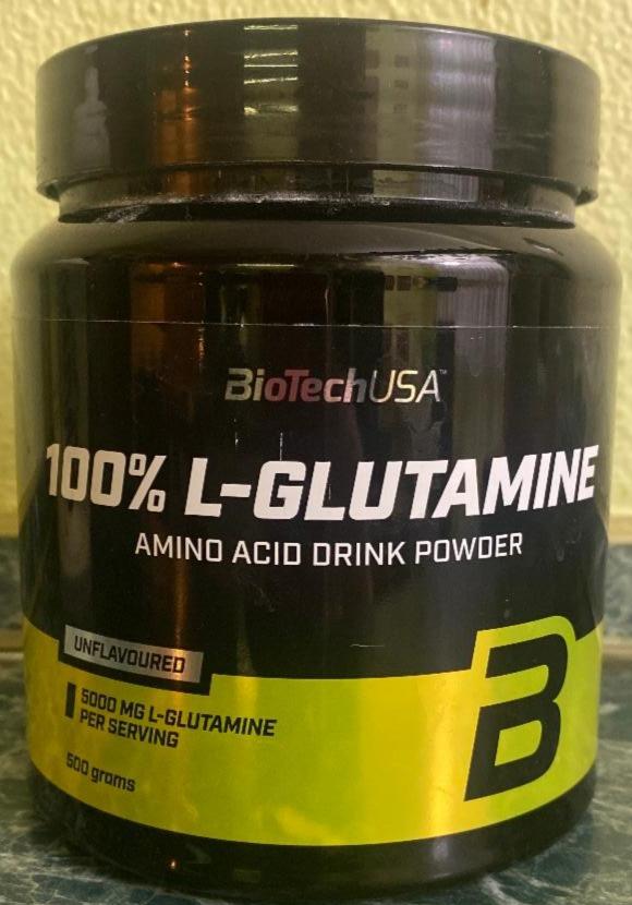 Fotografie - L- glutamine 100% amino acid drink powder BioTechUSA