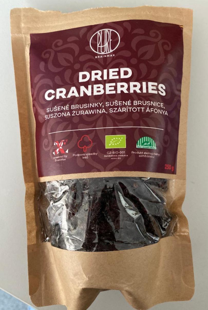 Fotografie - Dried Cranberries Sušené brusnice Pure Brainmax