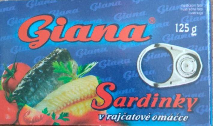 Fotografie - Sardinky v rajčatové omáčce Giana