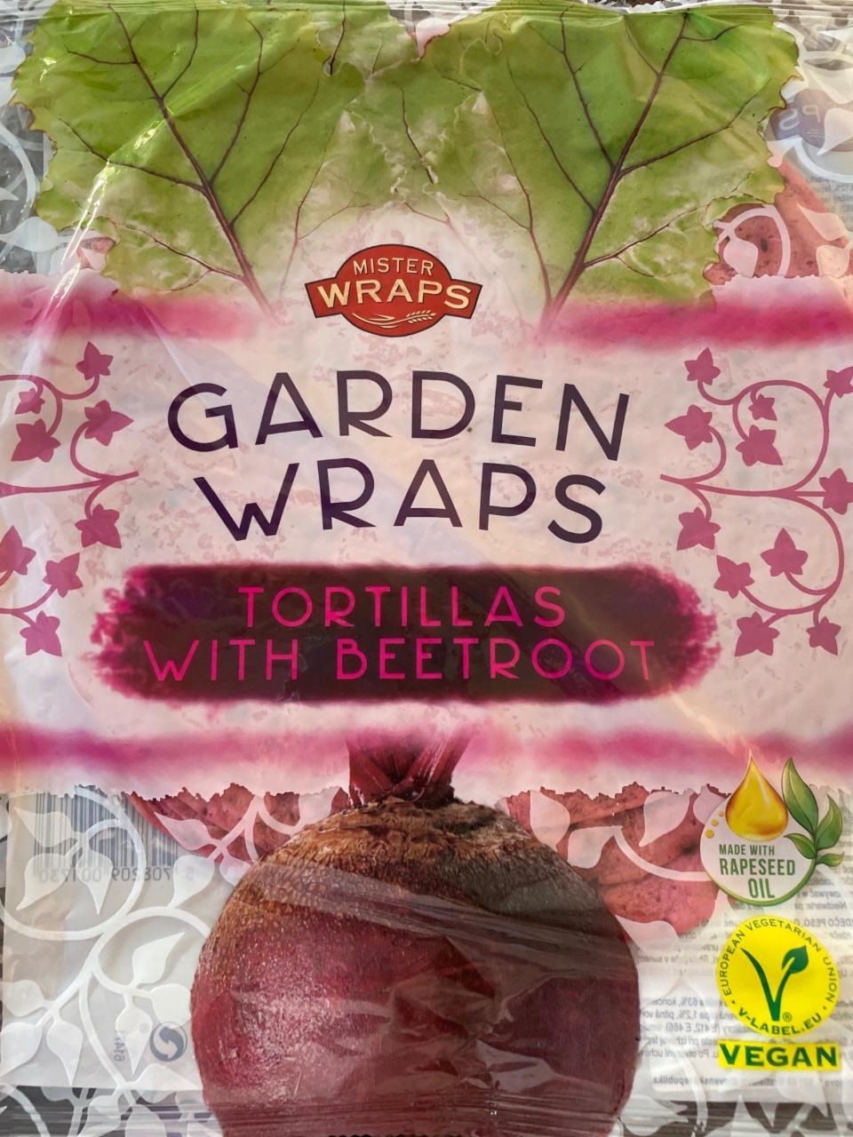 Fotografie - Garden wraps Tortillas with beetroot