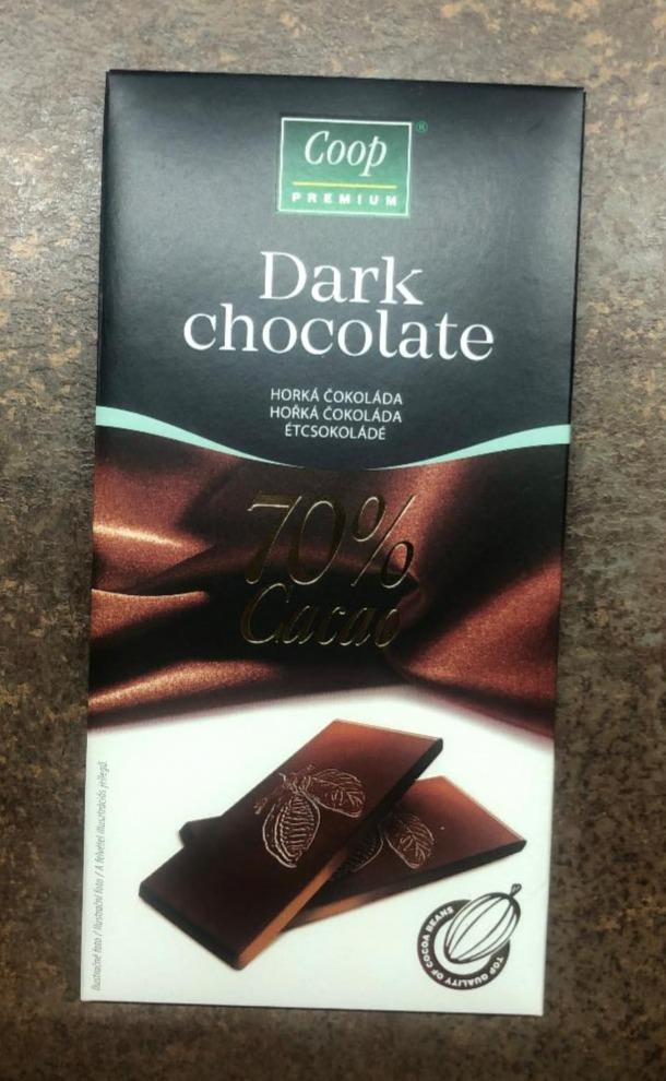 Fotografie - Dark chocolate Horká čokoláda 70% Cacao Coop premium