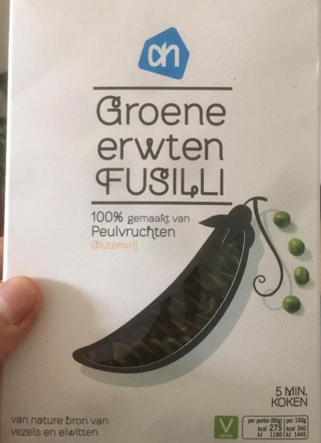 Fotografie - Groene erwten fusilli