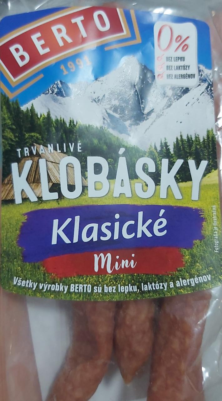 Fotografie - Klobásky klasické mini Berto