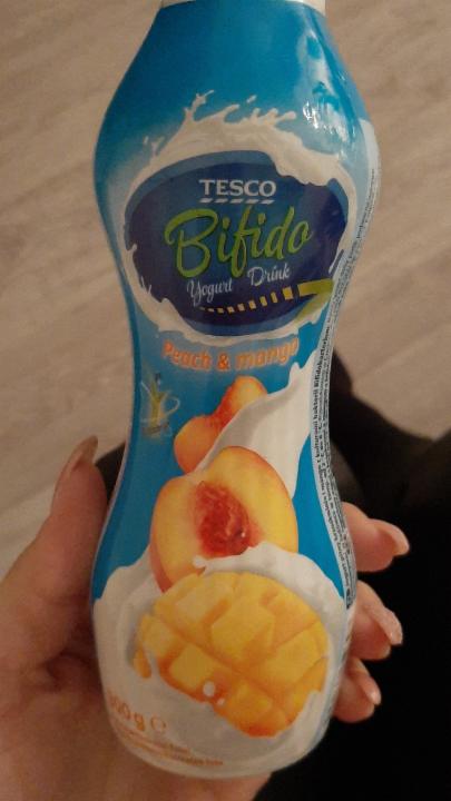 Fotografie - Tesco yogurt drink peach& mango