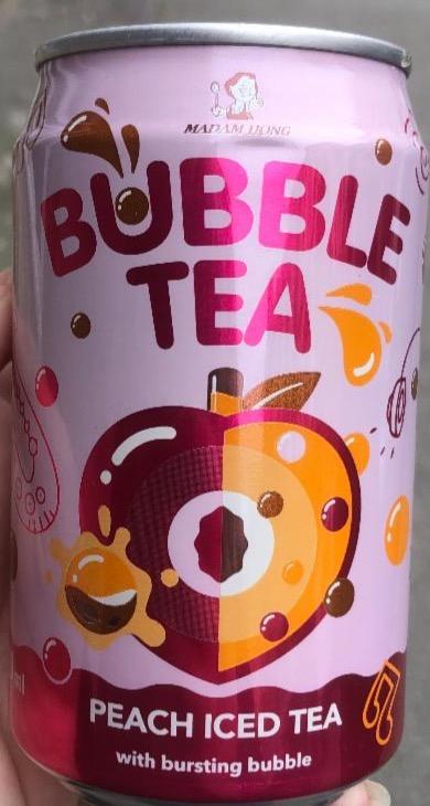 Fotografie - Bubble tea Peached Iced tea Madam Hong