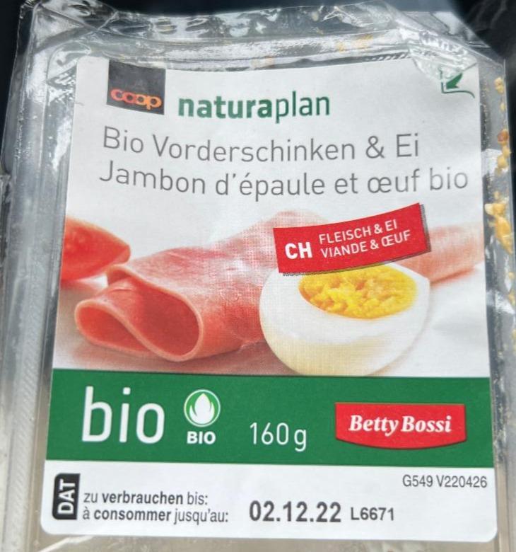 Fotografie - Bio Vorderschinken & Ei Coop Naturaplan