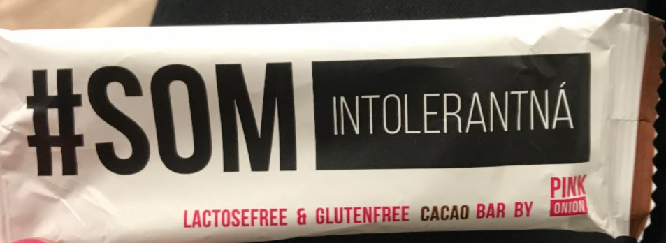 Fotografie - som intolerantná lactosefree & glutenfree cacao bar Pink Onion