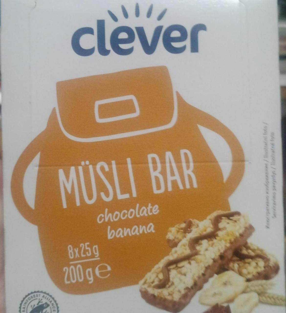 Fotografie - Müsli bar Chocolate banana Clever