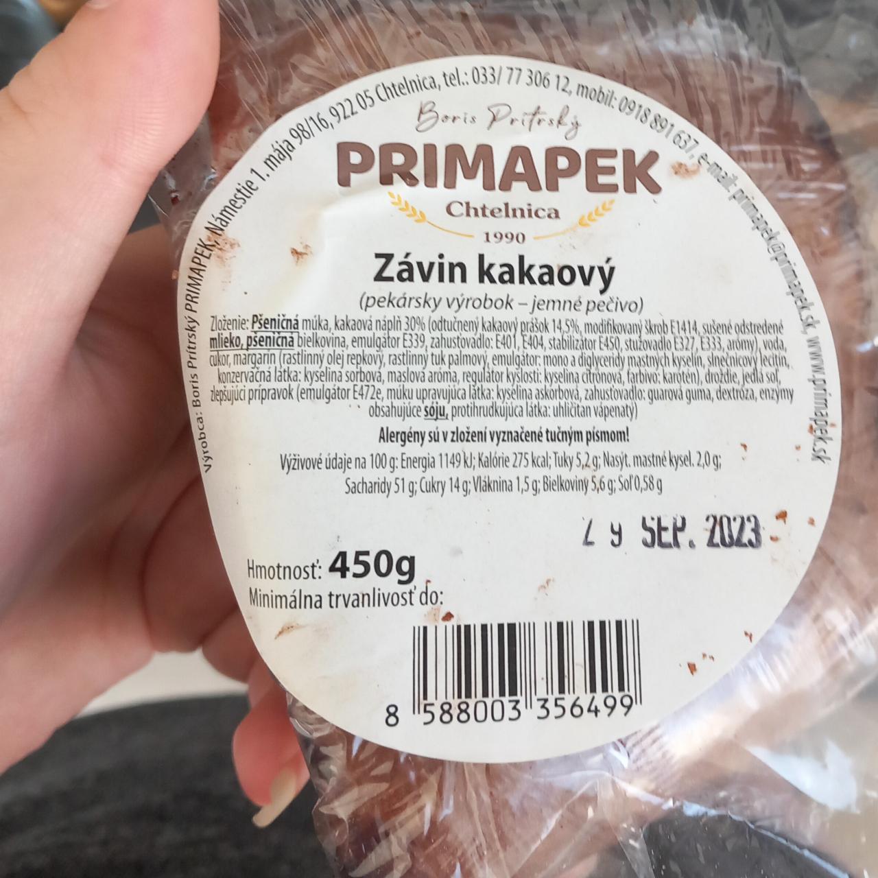 Fotografie - Závin kakaový Primapek