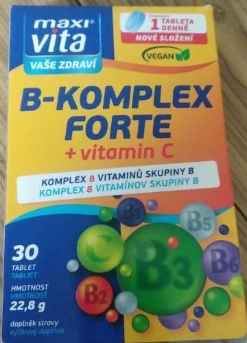 Fotografie - B-KOMPLEX FORTE + vitamín C maxi vita
