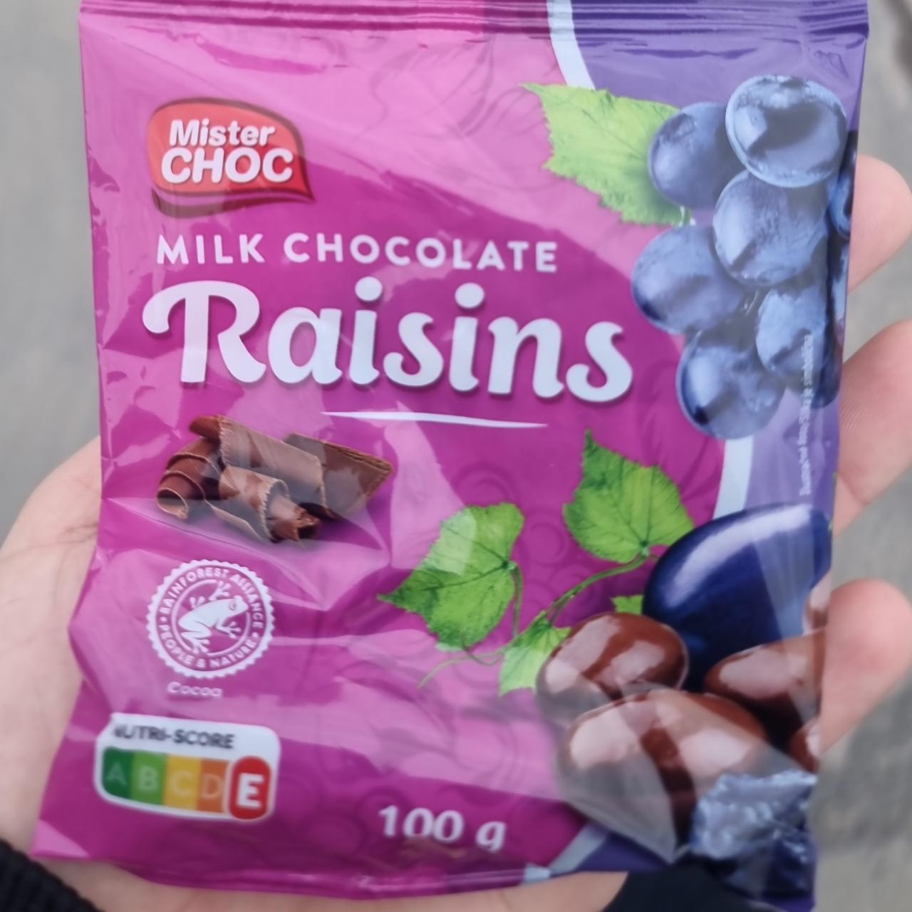 Fotografie - Milk Chocolate Raisins Mister Choc