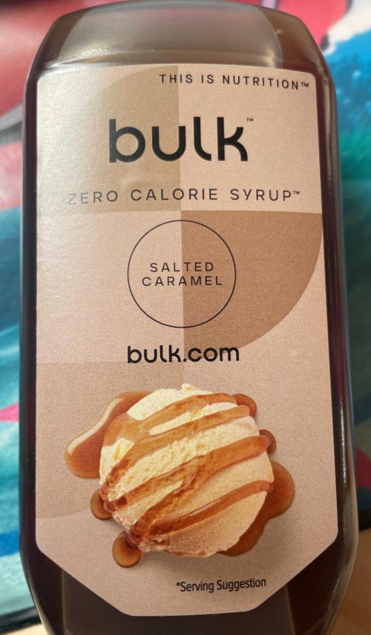 Fotografie - Zero Calorie Syrup Salted Caramel Bulk