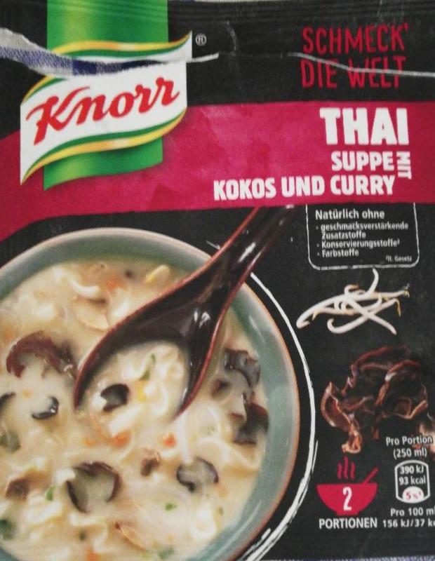 Fotografie - THAI SUPPE mit kokos und curry Knorr