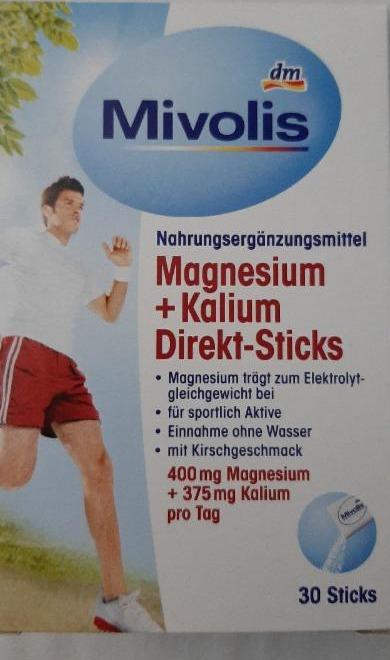 Fotografie - Mivolis Magnesium + Kalium Direkt-Sticks