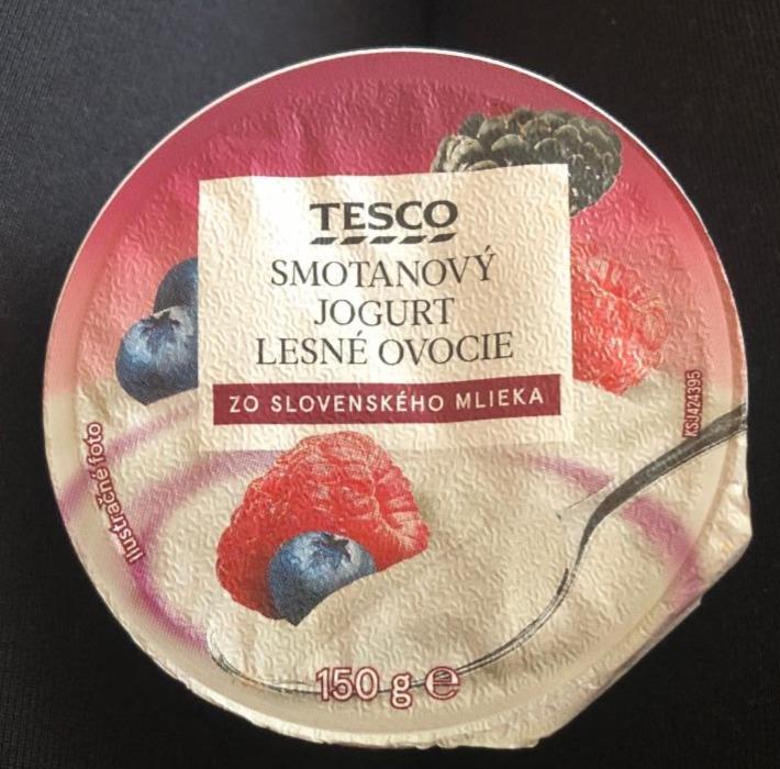Fotografie - Smotanový jogurt Lesné ovocie Tesco