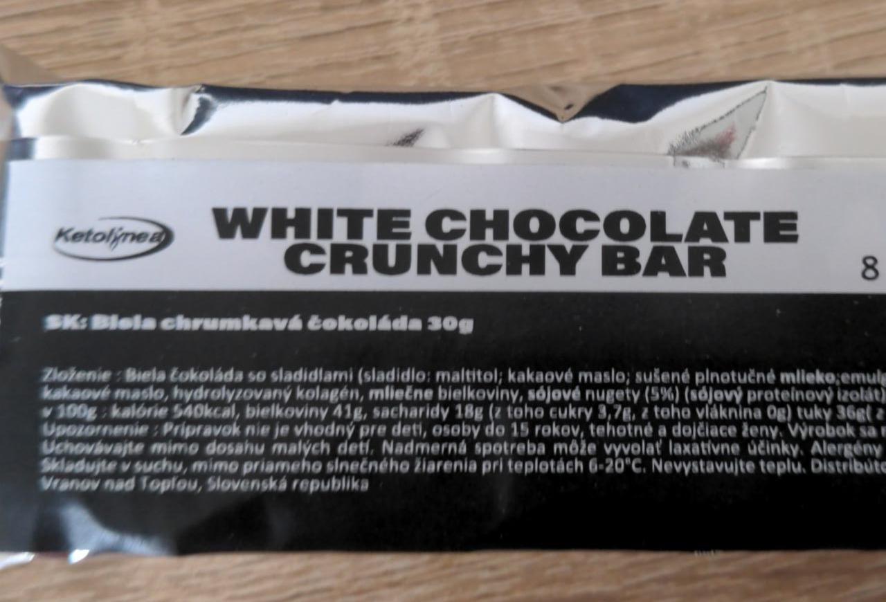 Fotografie - White Chocolate Crunchy Bar Ketolinea
