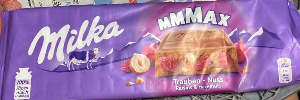 Fotografie - Milka MMMAX Raisins & Hazelnuts