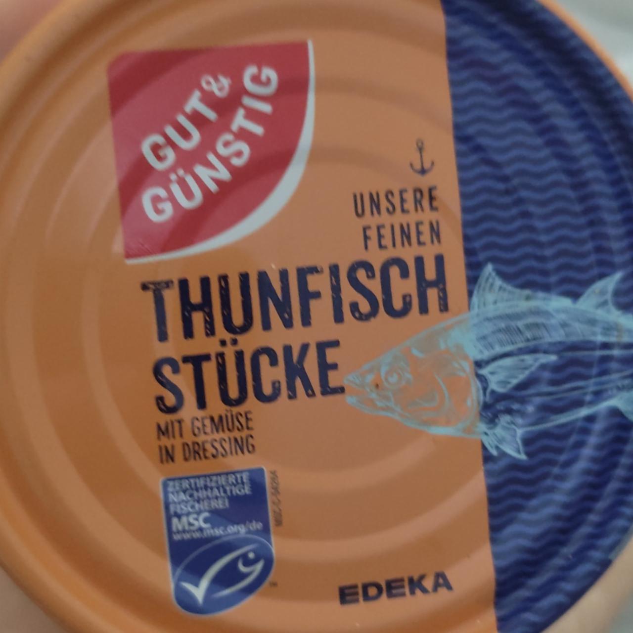 Fotografie - Thunfisch stücke mit gemüse in dressing Gut & Günstig