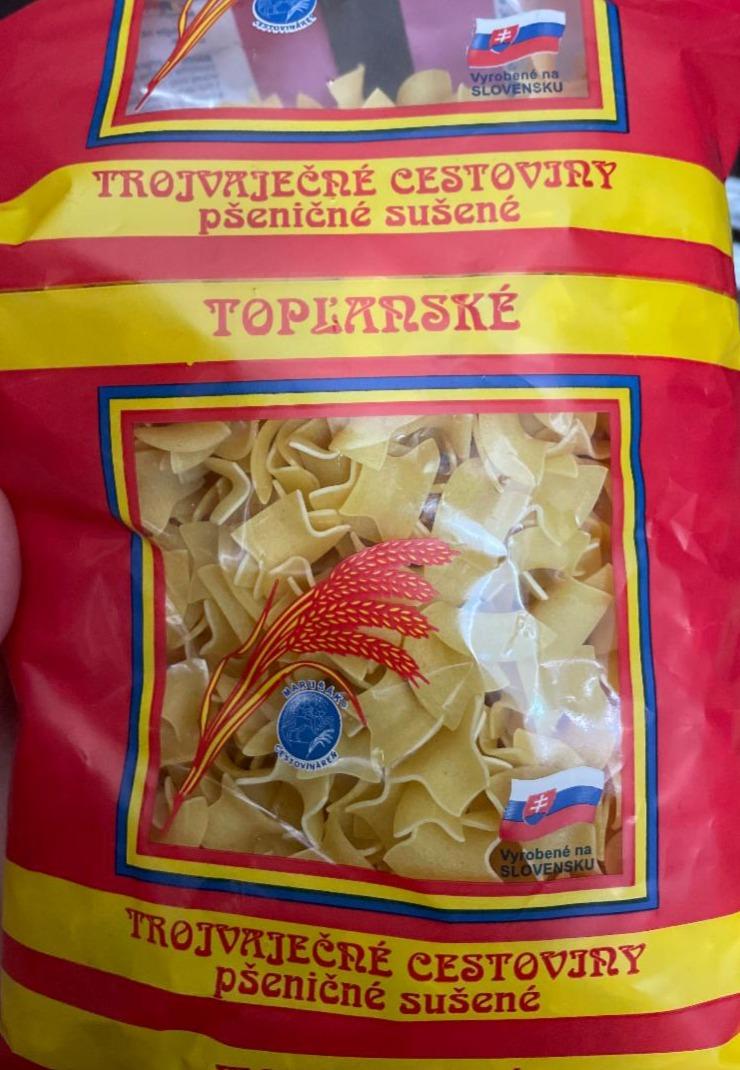 Fotografie - Trojvaječné cestoviny pšeničné sušené Topľanské