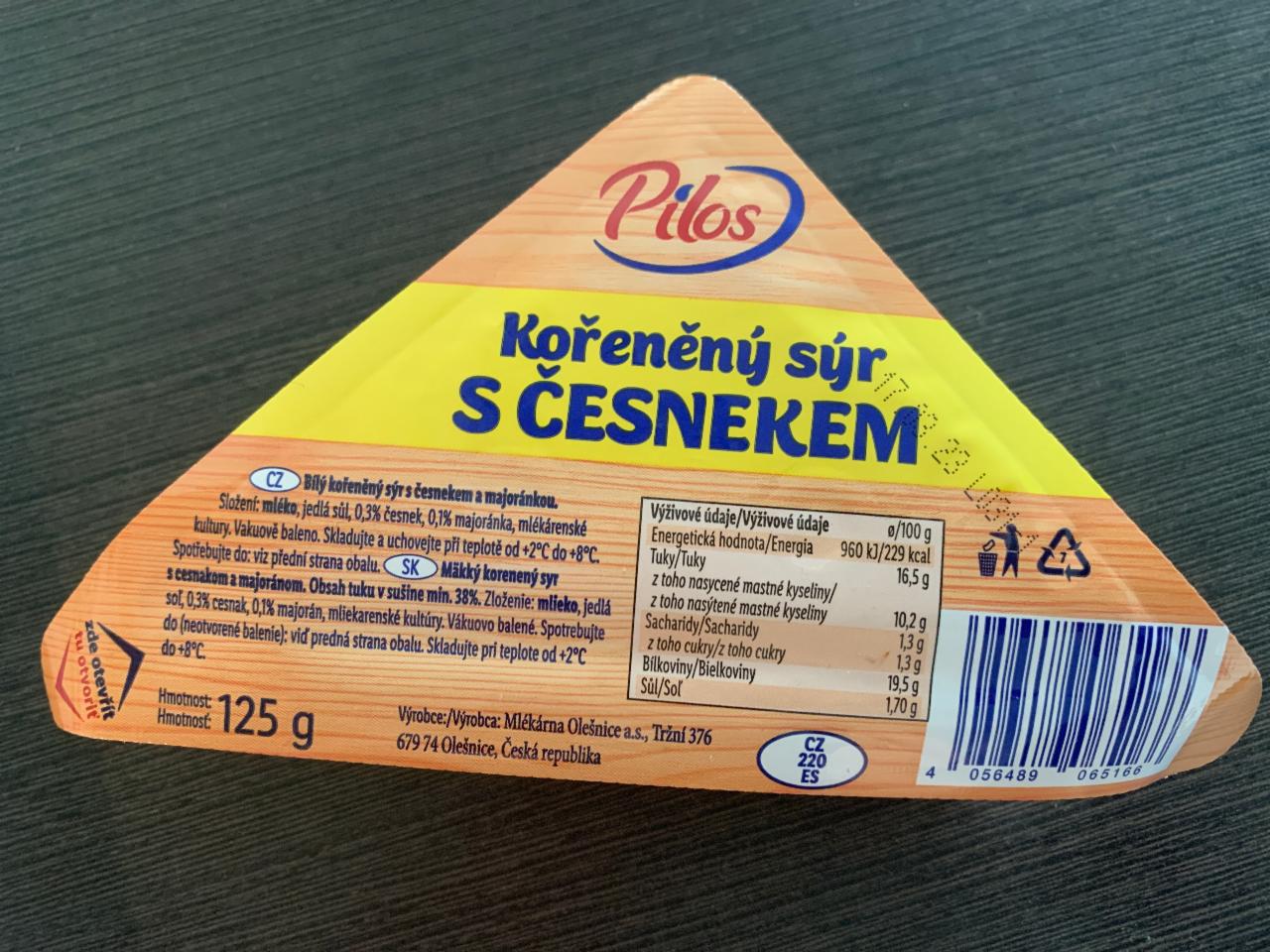 Fotografie - korenený syr s cesnakom Pilos
