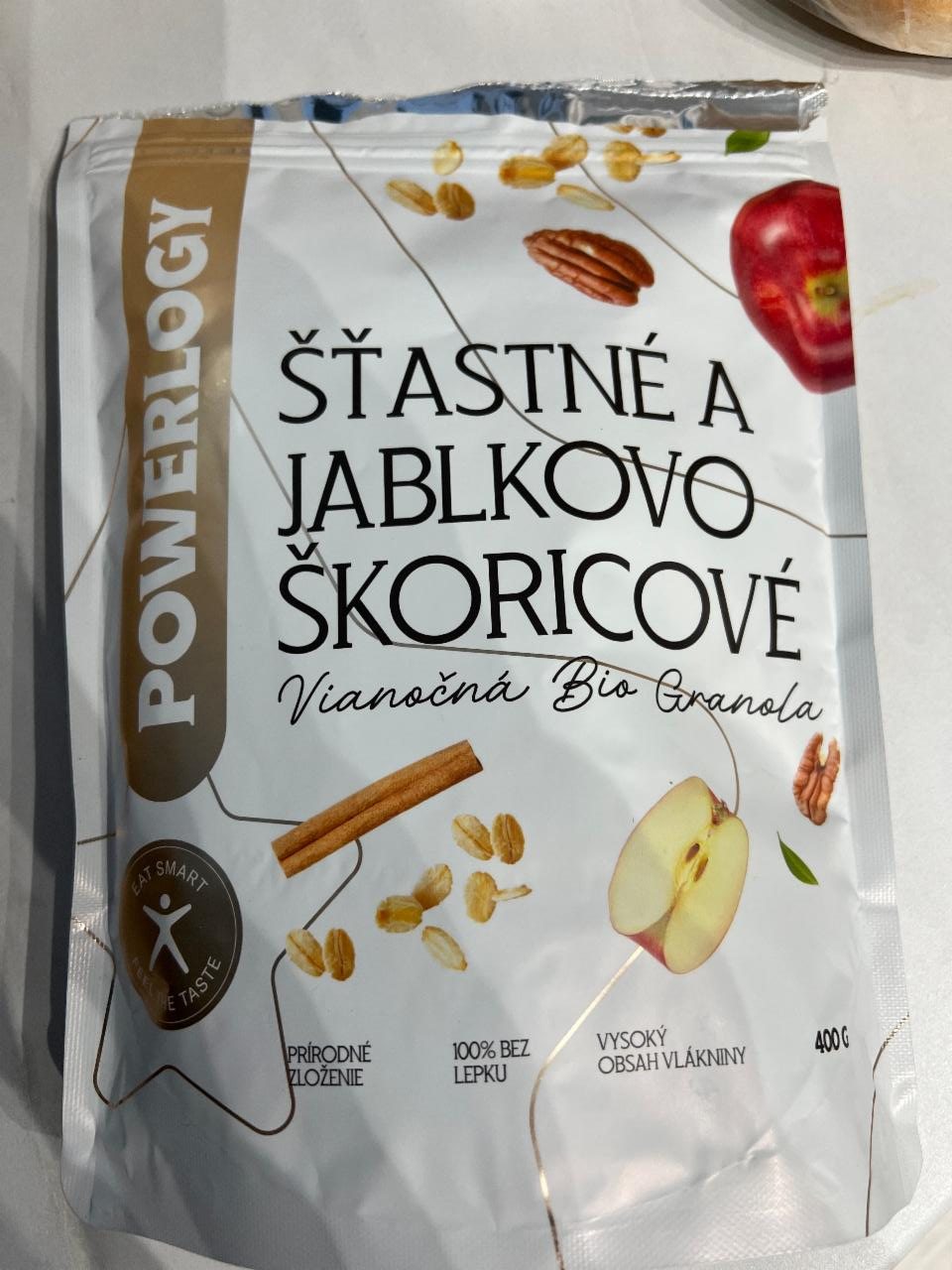 Fotografie - Vianočná Bio Granola Šťastné a jablkovo škoricové Powerlogy