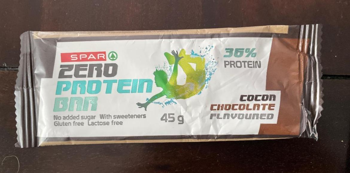 Fotografie - Zero protein bar cocon chocolate flavoured Spar
