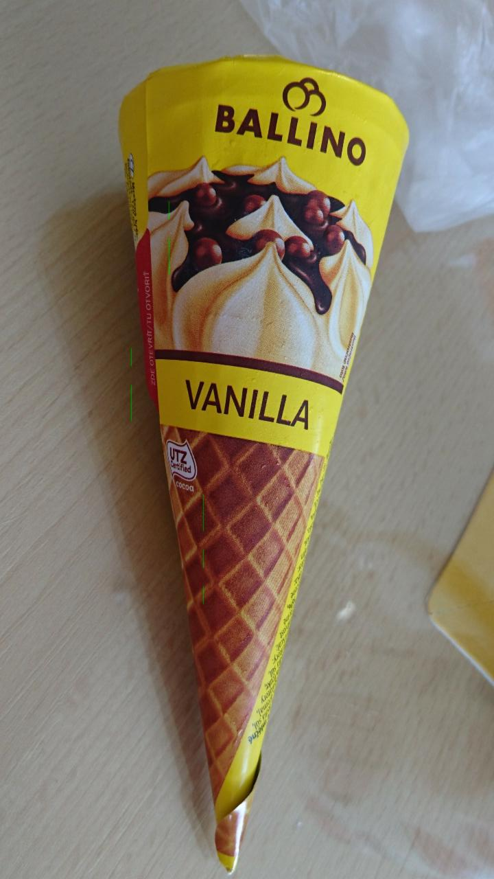 Fotografie - zmrzlinový kornút vanilka Ballino