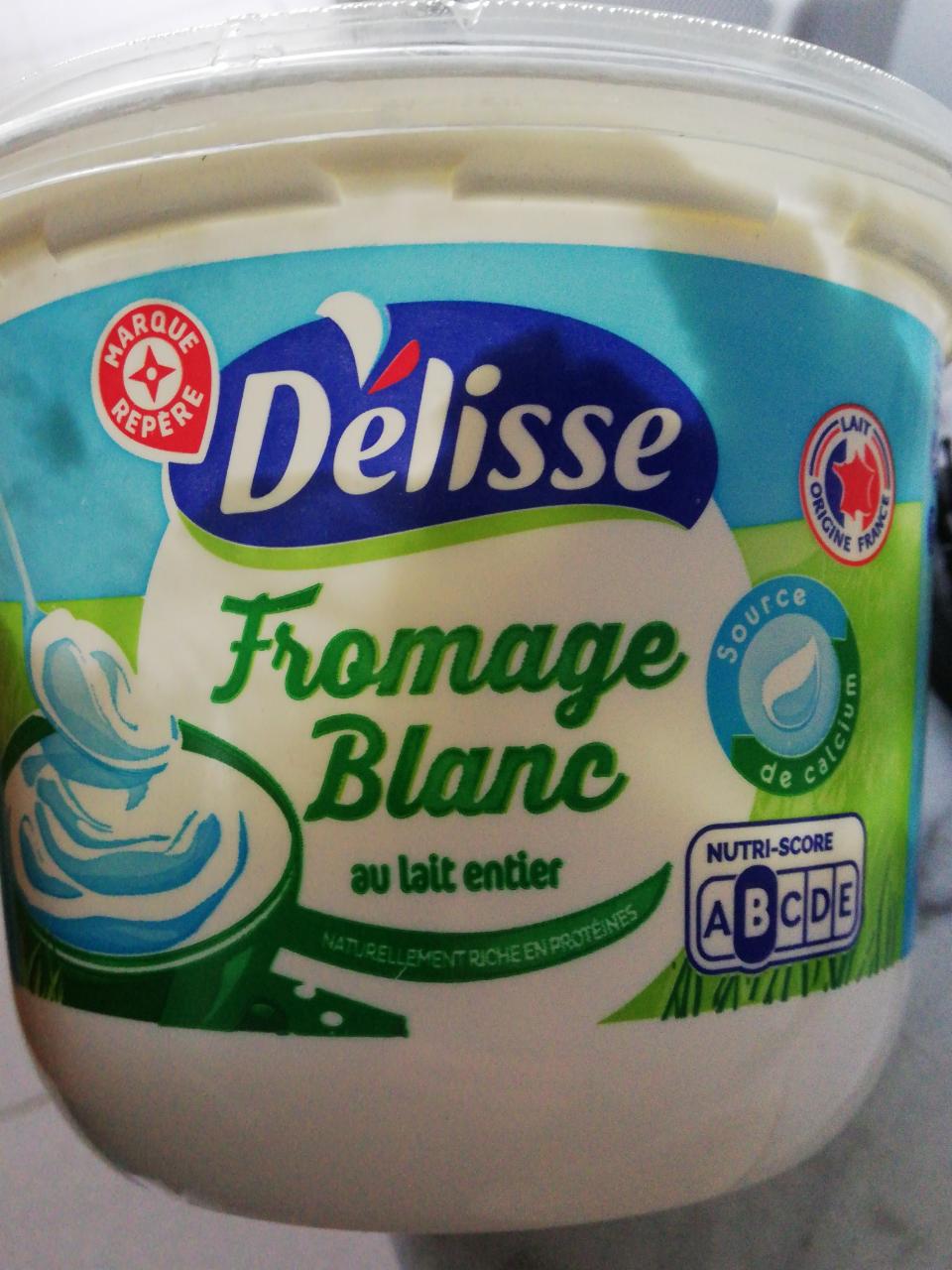 Fotografie - Delisse Fromage Blanc au lait entier