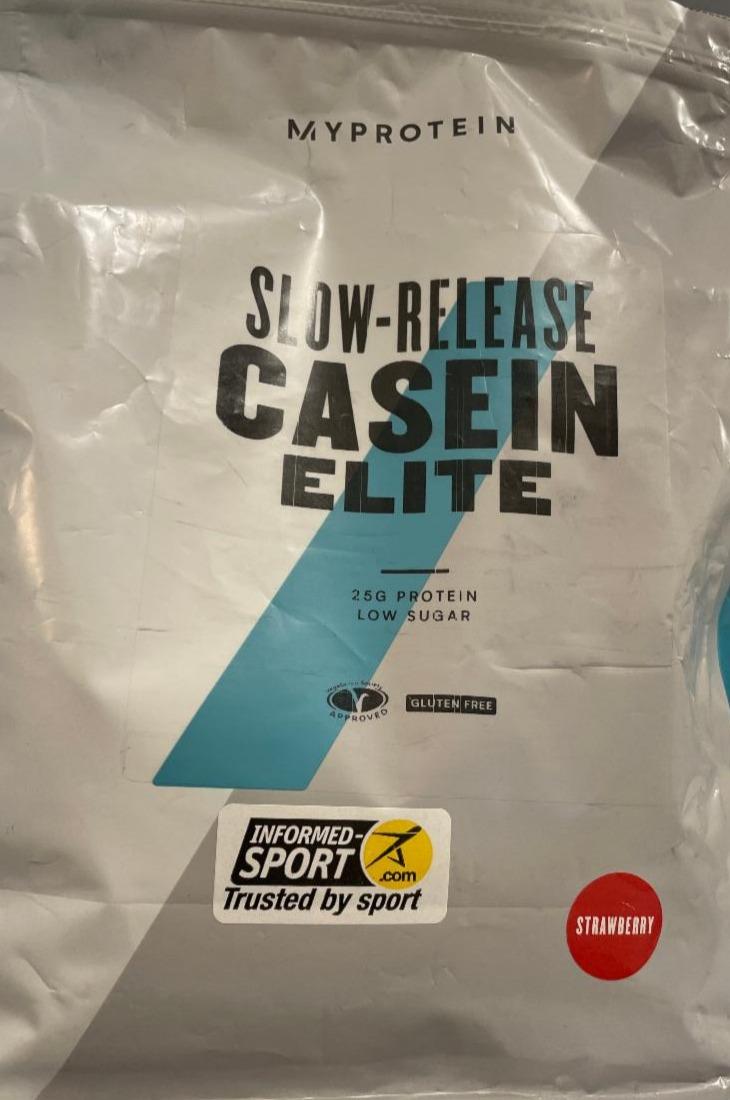 Fotografie - Casein Protein Elite Strawberry MyProtein