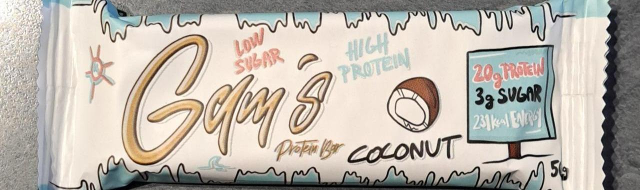Fotografie - Protein Bar Coconut Gam's