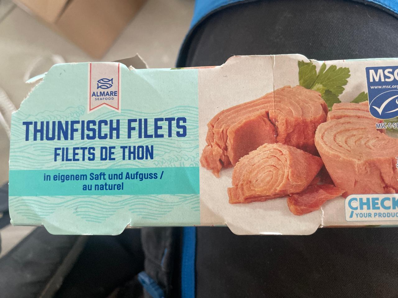 Fotografie - Thunfisch filets de thon Almare Seafood